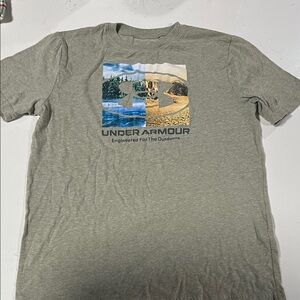 Under Armour Olive Graphic Tee for kids